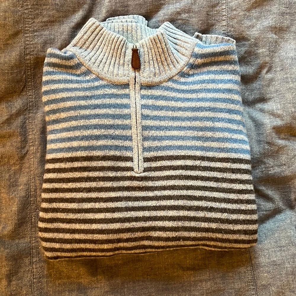 Grant Thomas Quarter Zip (Men’s Medium) 100% Wool